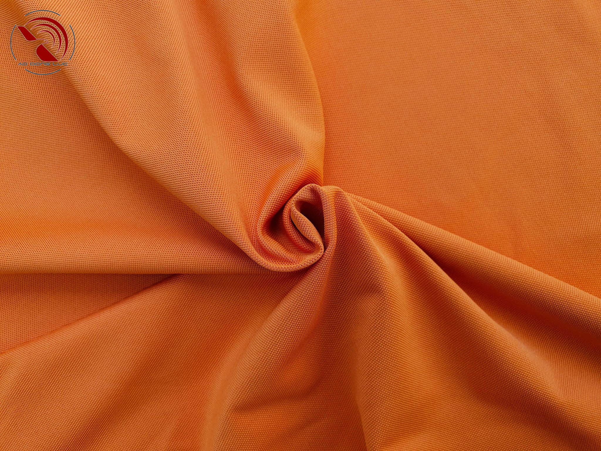Chất vải áo thun polo phối sọc màu cam