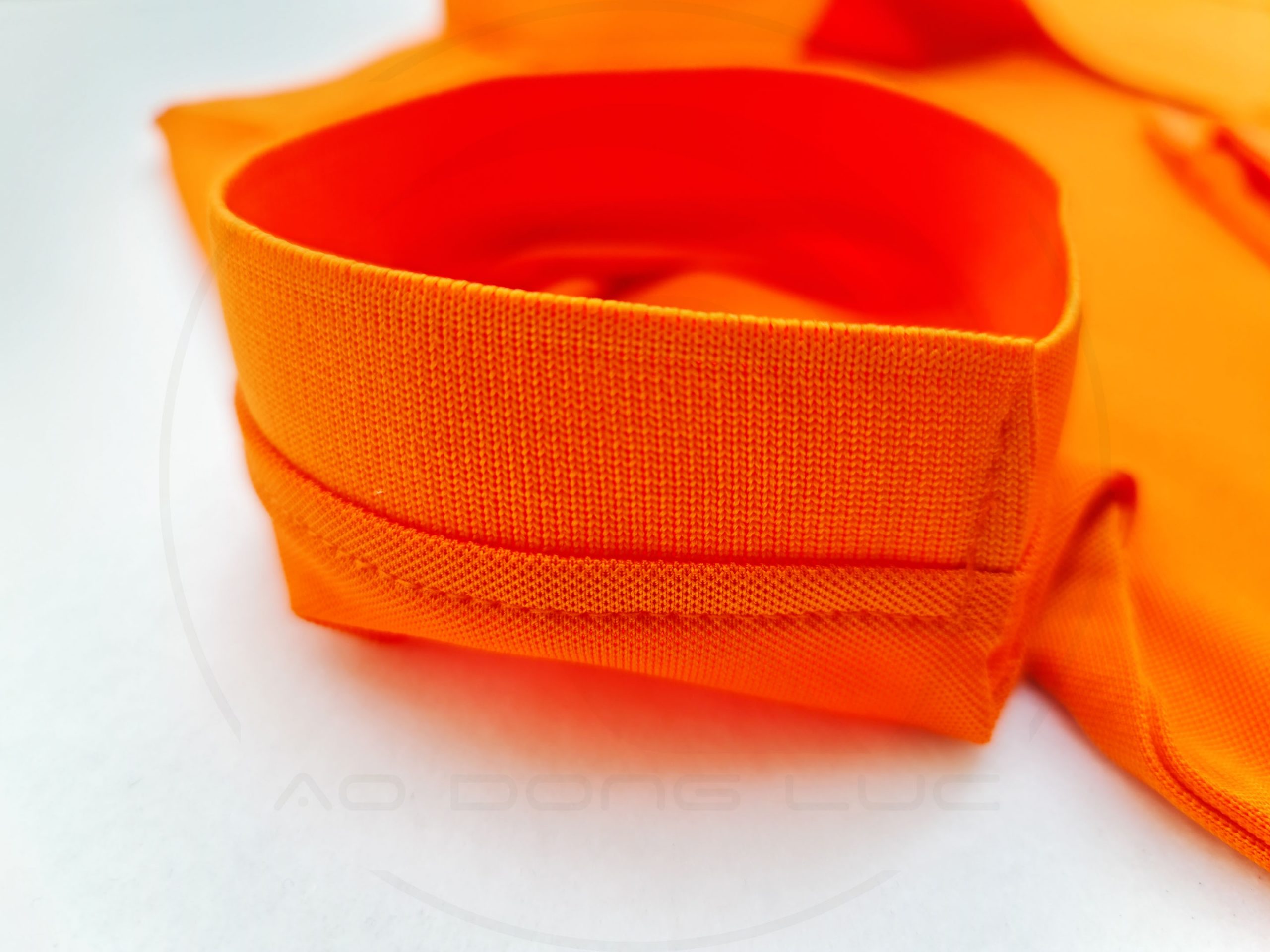 áo thun polo, áo thun trơn, áo cổ trụ, cổ bẻ, áo phông Chi tiết bo tay áo thun cổ trụ polo bo trơn cá sấu lạnh màu cam