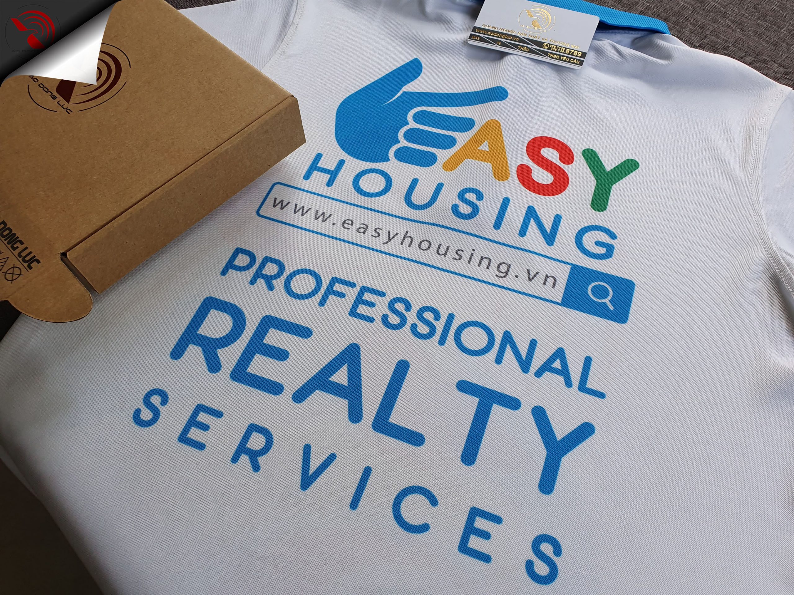 Đồng phục áo thun polo phối xanh ya in chuyển nhiệt full galaxy