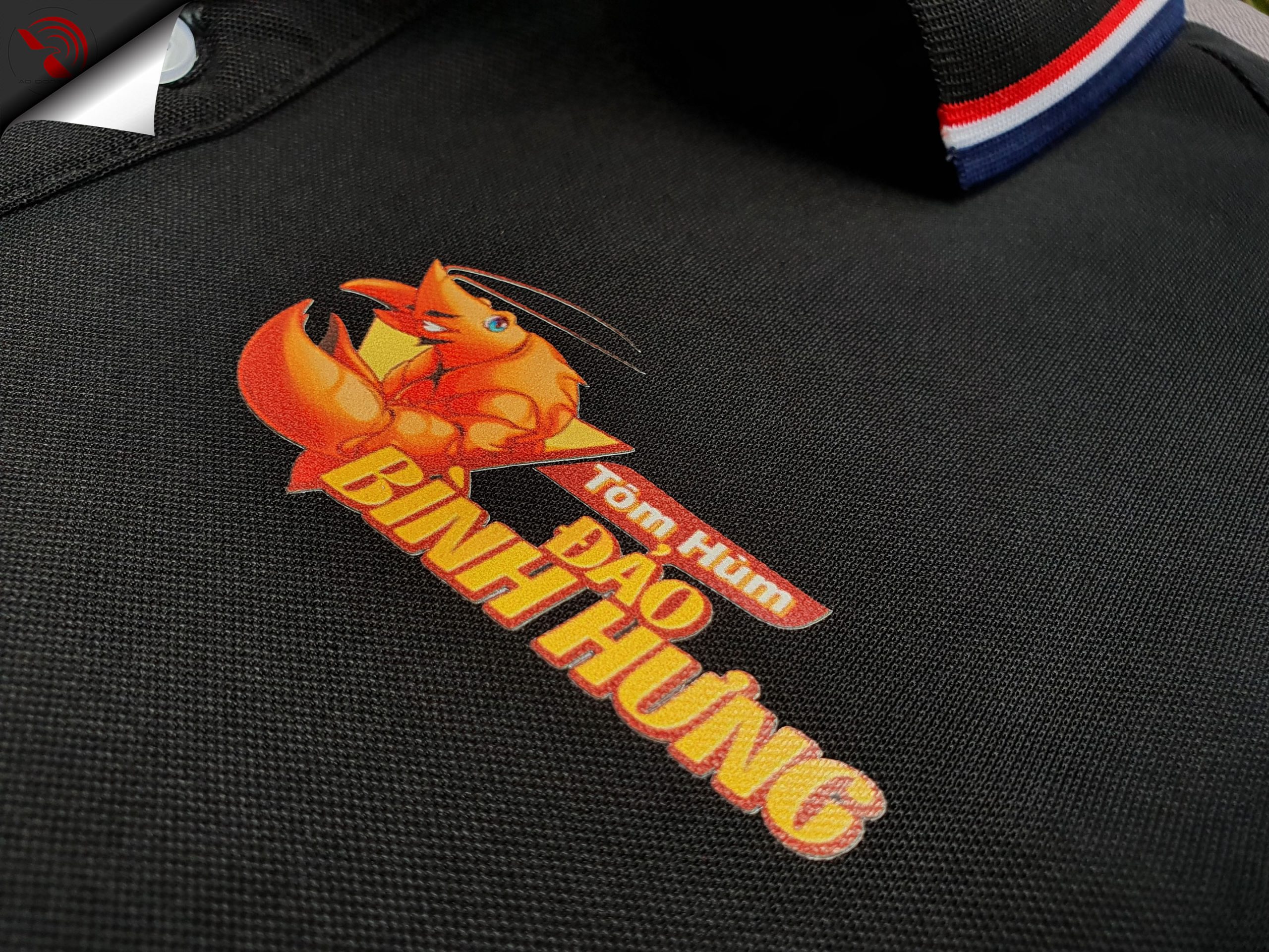 In decal chuyển nhiệt logo Tôm Hùm Đảo Bình Hưng