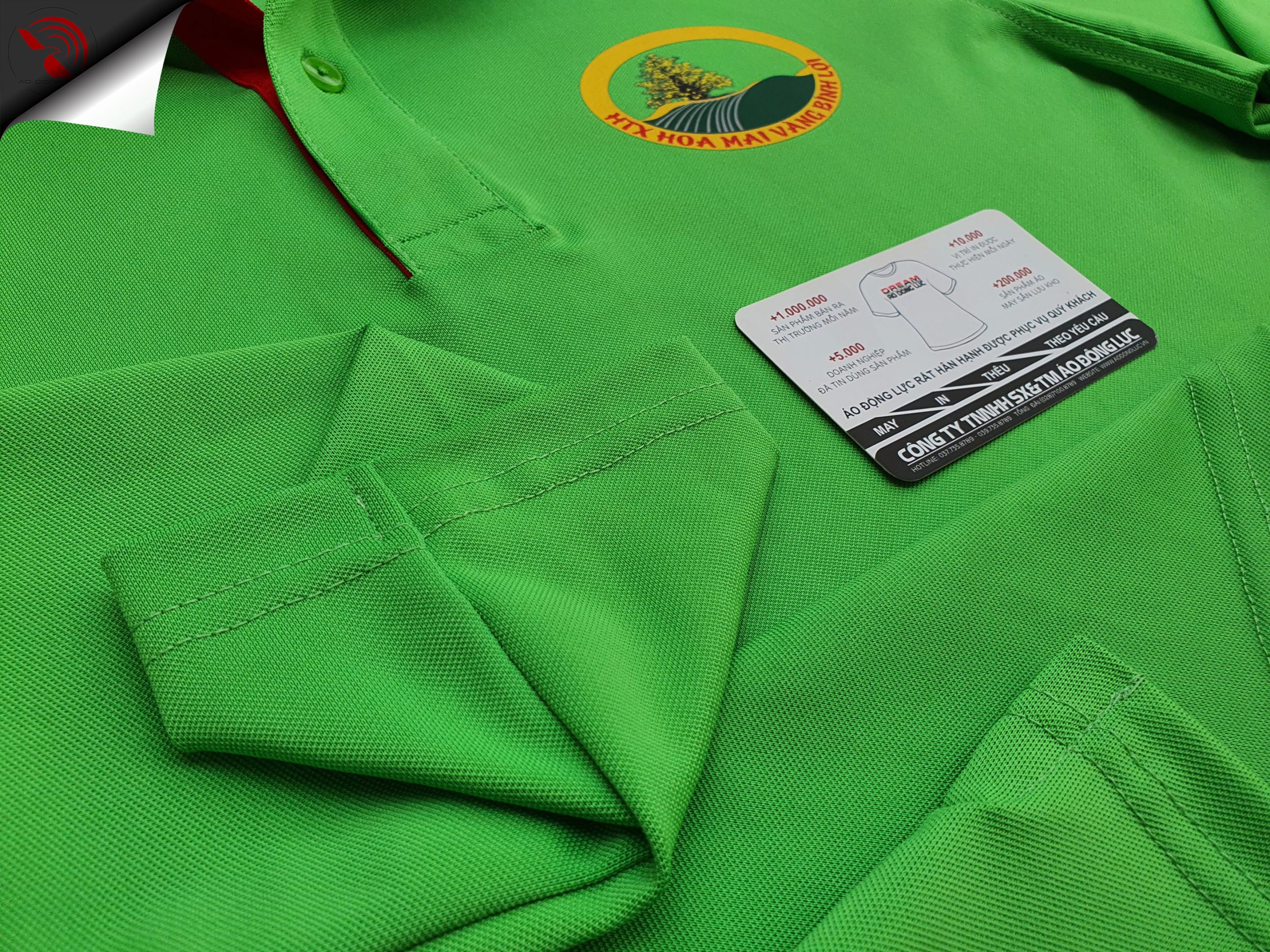 Hình chi tiết áo thun đồng phục polo