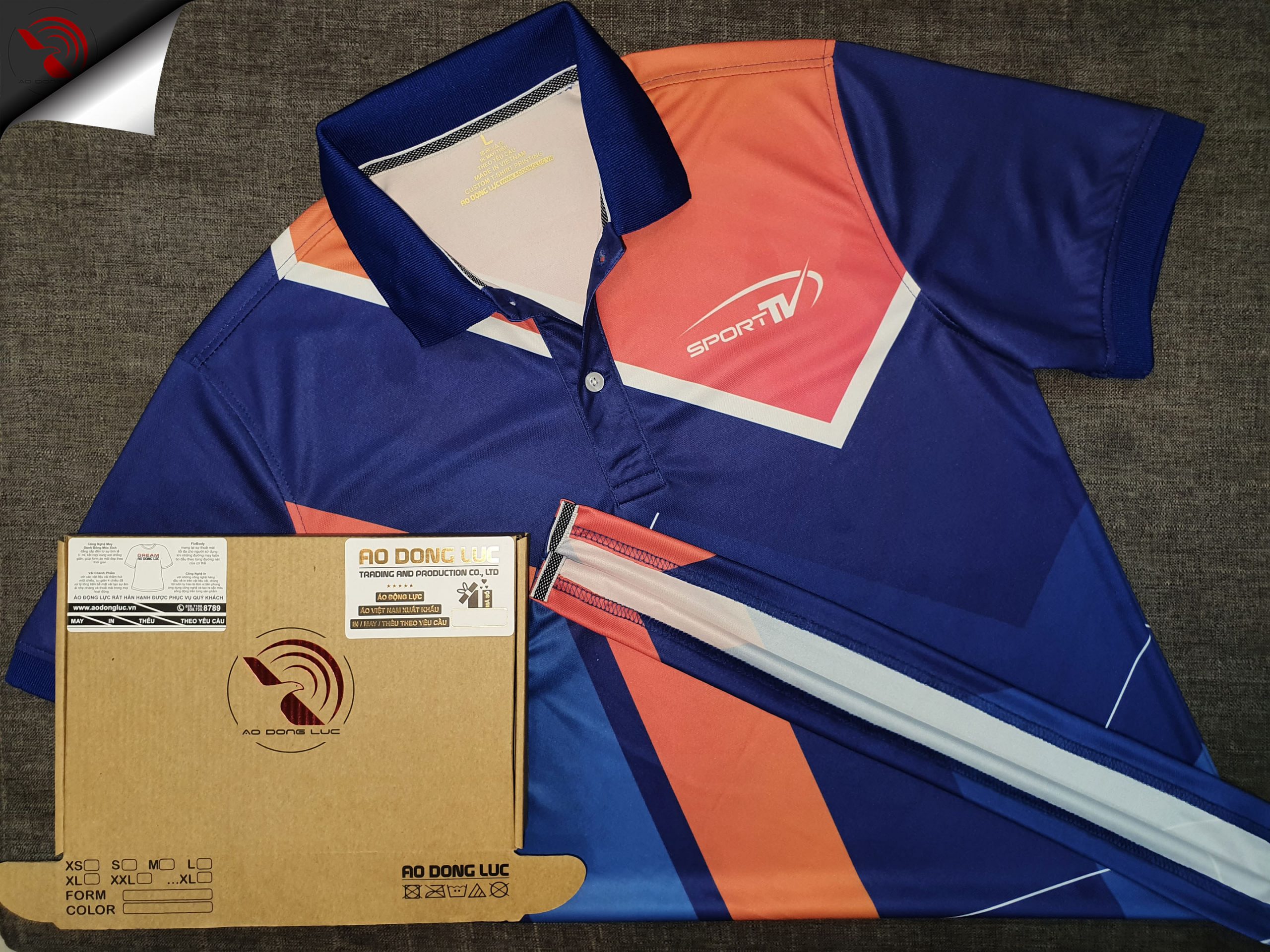 Đồng phục áo thun polo thể thao in chuyển nhiệt full galaxy