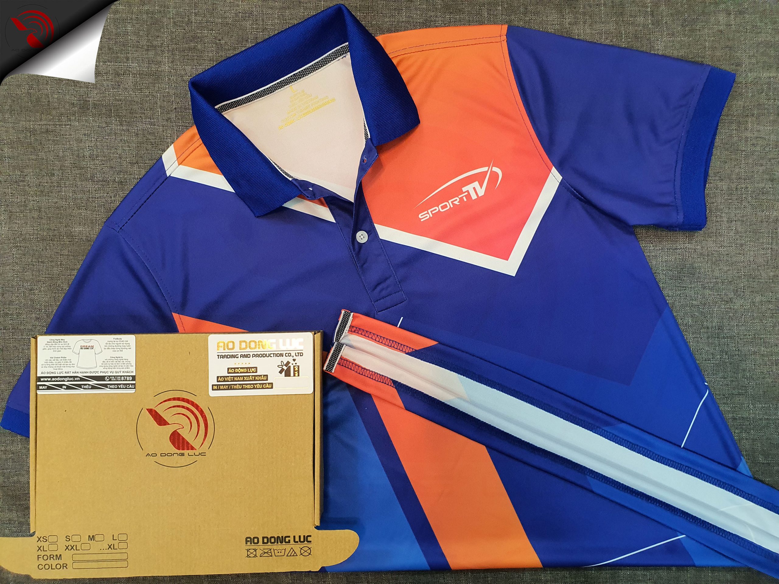 Đồng phục áo thun polo thể thao in chuyển nhiệt full galaxy