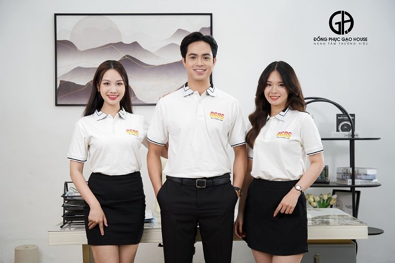 Áo đồng phục màu trắng đẹp