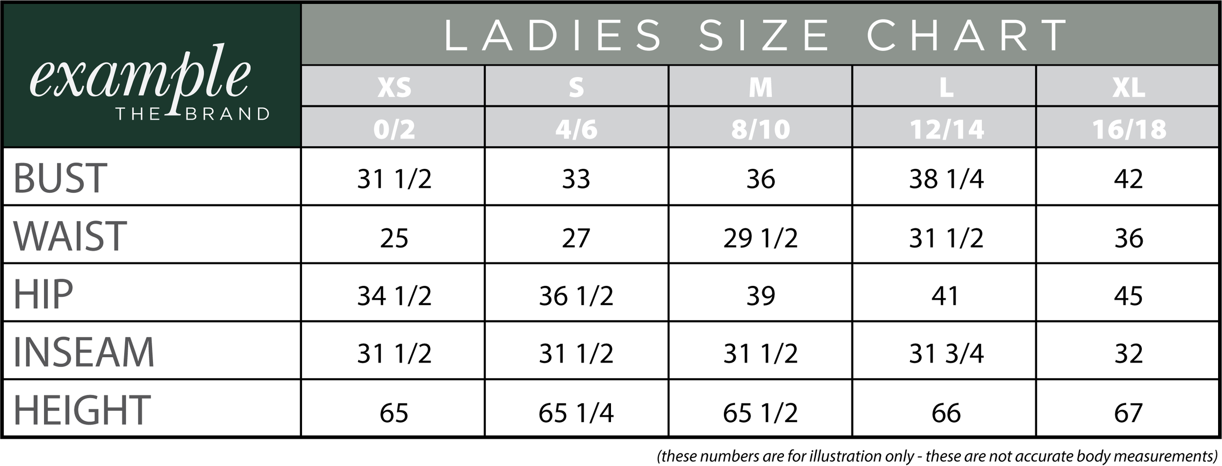 The Benefits of Using an Apparel Size Chart Template