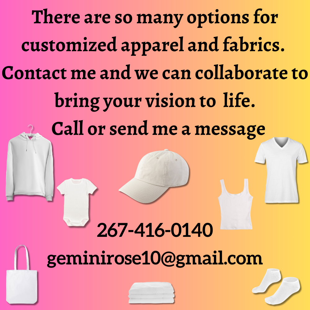 Customized apparel tailored to your vision