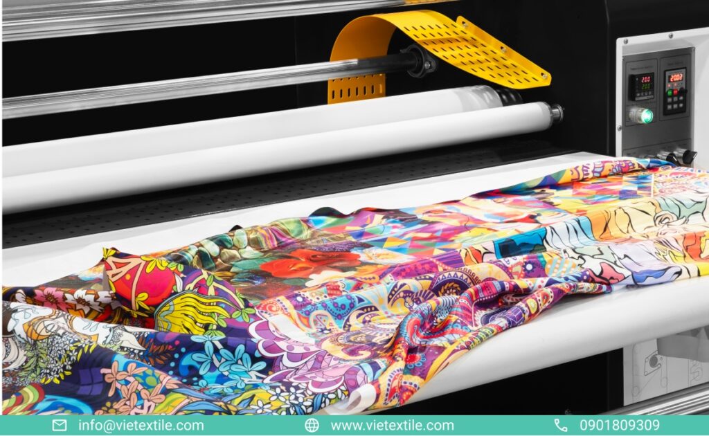 Materials suitable for large format fabric printing