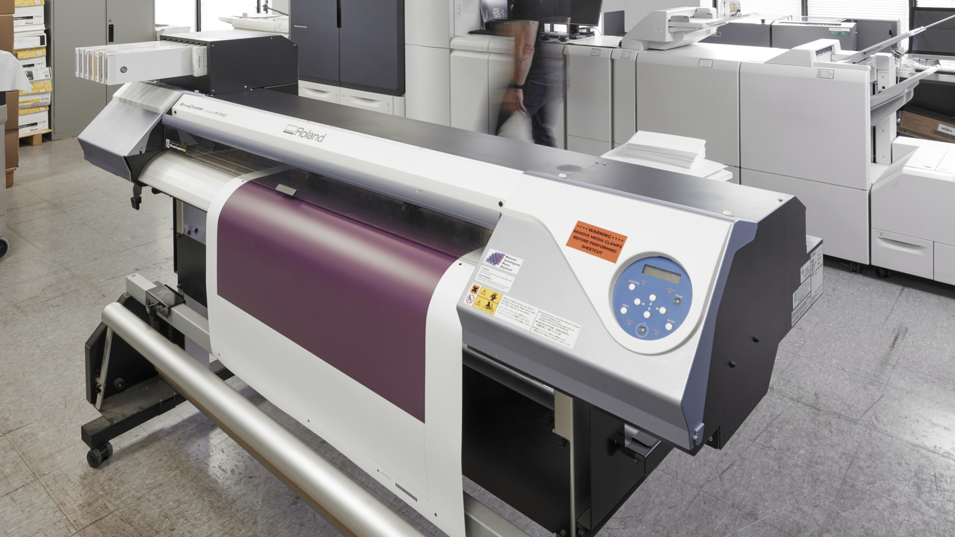 Our large format fabric printing capabilities and technologies